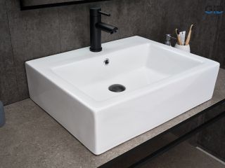 Раковина Gid N9157 51216 накладная белая 57x45.5x15.5